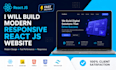 build a fast and modern react js frontend website