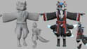 create custom vrchat furry avatars, vtuber and 3d models