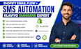 create klaviyo omnisend activecampaign shopify email flow and SMS setup