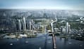 design large scale urban masterplan waterfront smartcity render site plan layout