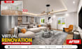 do realistic virtual staging virtual renovation interior design for your listing