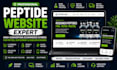design a converting peptide, research peptide supplement ecommerce website