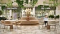 strategize 3d food curt interior design restaurant floor plan layout rendering