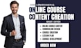 create a professional online course design from scratch, curriculum, lesson plan