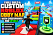 build a custom roblox obby map with checkpoints and levels