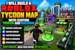 build a roblox tycoon map with custom terrain and buildings