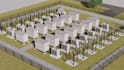 create architectural 3d battery farm and bess facility designs