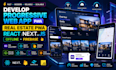 develop progressive web app pwa, real estate pwa, react next js offline firebase