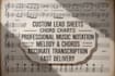 create custom lead sheets, chords and professional music notation
