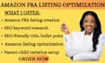 do amazon fba listing seo writing optimization variation fix listing error