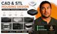 creator gadget cad, streaming device housing stl modeling service