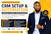 setup your pipedrive CRM, automations, sales pipeline and integrations