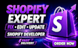 shopify custom coding, theme customization, development, bug fix shopify liquid