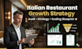 create a full marketing strategy and growth plan for italian restaurants