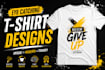 do trendy custom tshirt design and typography