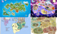 draw vector map illustration fantasy map custom map landscape map event map
