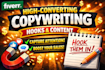 write high converting hooks and content