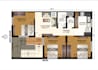 redraw a 2d architectural floor plan blueprint and autocad