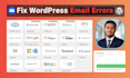 fix wordpress email not sending, SMTP setup, woocommerce email issues