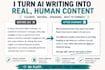 humanise your ai blog posts, website copy and articles