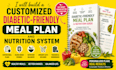 build a customized diabetic friendly meal plan and nutrition guide