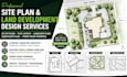 draft 2d site plan plot layout land subdivision landscape permit drawing autocad