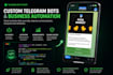 create ai telegram bots and business automation systems