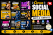 design banner canva template menu training sheet  branding guide pdf kit