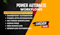power automate workflow n8n automation sharepoint microsoft power flow, rapps
