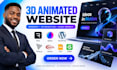 3d animated website scroll parallax animation spline gsap threejs webgl webflow