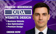 design and develop website using duda website builder
