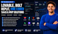fix lovable bolt replit vibe coded saas mvp build deploy supabase base44 v0 app