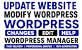update website, edit wordpress, fix wordpress issues and make changes