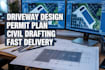 driveway grading drainage plan civil engineering site plan autocad cad