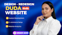 design, redesign modify website using duda website builder