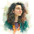 create a stunning watercolor friendship portrait