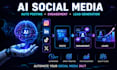 automate ai social media posts, engagement and lead generation