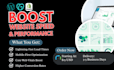 boost wordpress website pagespeed score, core web vitals and gtmetrix as expert