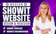 design redesign showit website showit template showit website customization