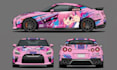 do itasha car wrap design, vehicle, van and racing wrap
