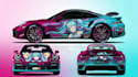 do itasha car wrap design, vehicle, van and racing wrap