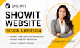 showit template customization showit website redesign showit website design