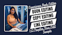 copy edit, line edit, proofread your romance novel manuscript