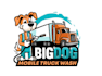 do cartoon truck towing service logo design