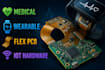 design medical wearable flex pcb and embedded iot hardware