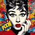 design a vibrant and creative pop art