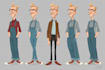 design a professional cartoon character