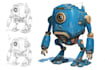 design spectacular robots, cyborgs and mechs