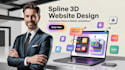 design spline 3d animation interactive website 3d model 3d logo threejs webgl