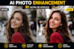 do ai image enhancement and cinematic HD photo editing